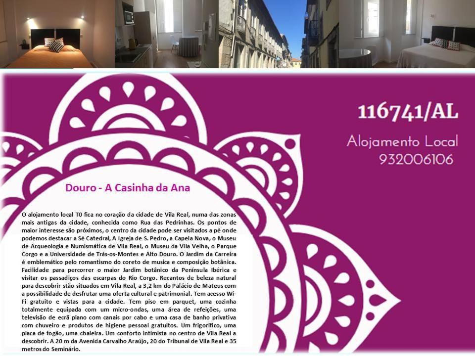 Douro - A Casinha Da Ana Lejlighed Vila Real Eksteriør billede